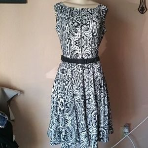 HAANI Petite, PS black & white dress